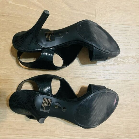 East 5th woman’s black heel sandal size 11 stiletto formal shoe party dressy - Picture 6 of 10